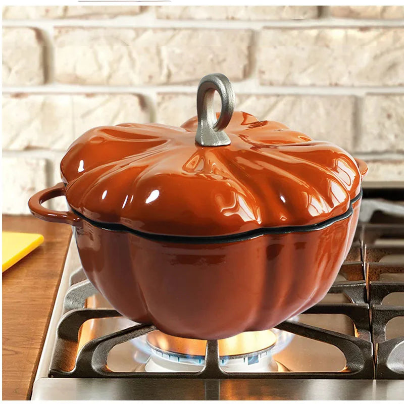 Cast Iron Pumpkin Dutch Oven - 3.5qt