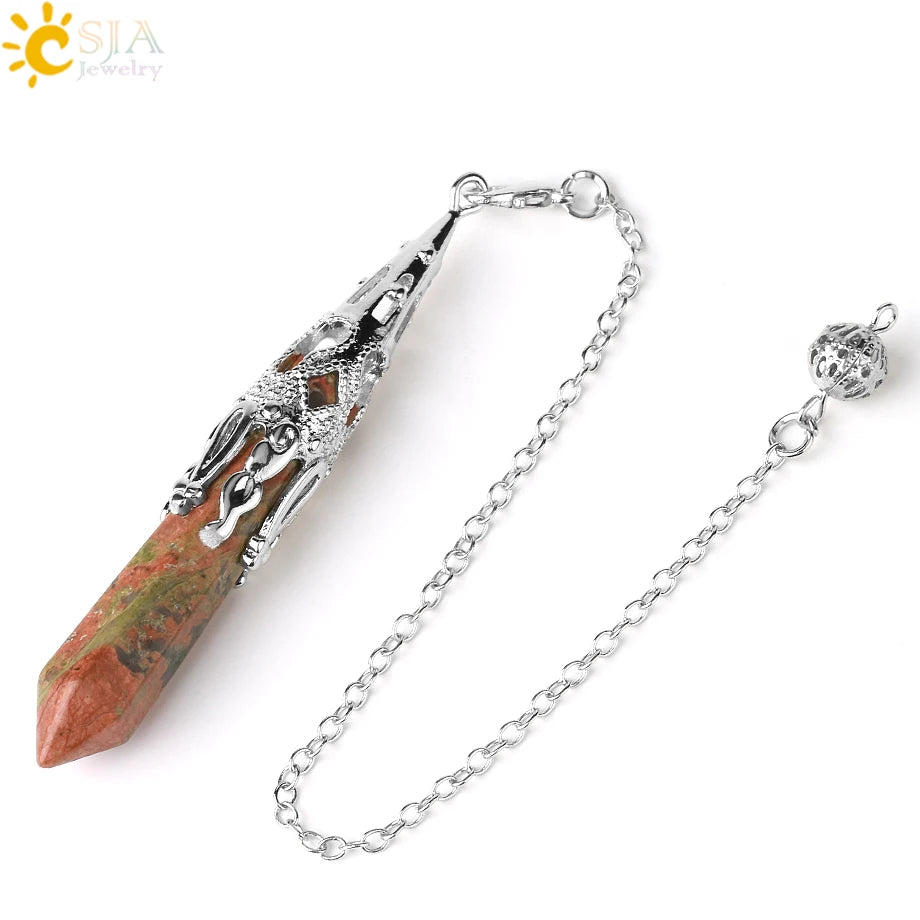 Ornate Crystal Pendulums - Medieval Collection