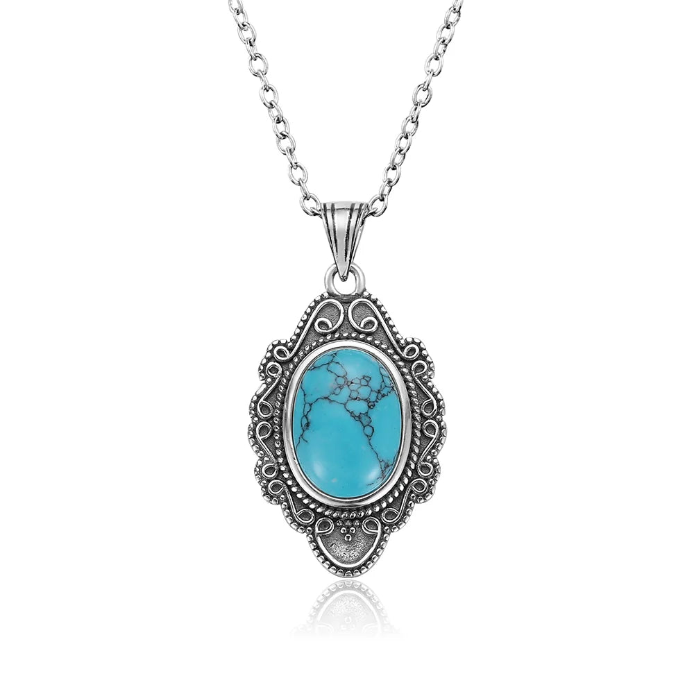 925 Sterling Silver Framed Crystal Necklace - Shield Collection