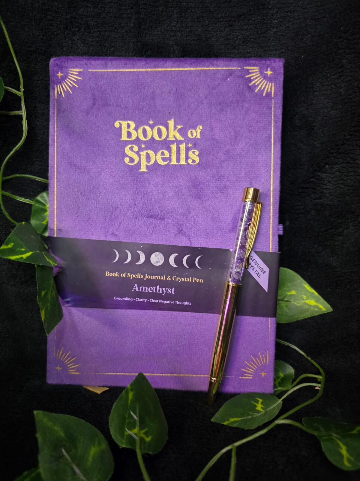 Book of Shadows/Spells Journals with Crystal Pen