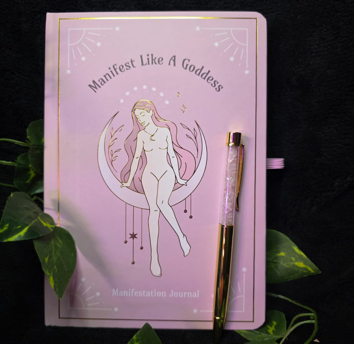 Manifestation Journal with Rose Quartz Pen