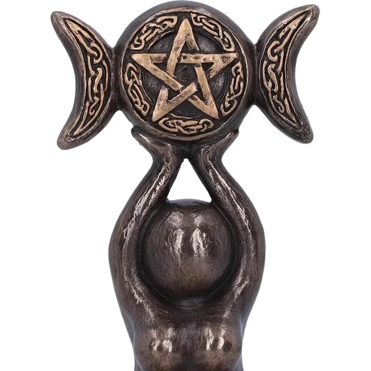 Goddess and Triple Moon Tealight Candle Holder