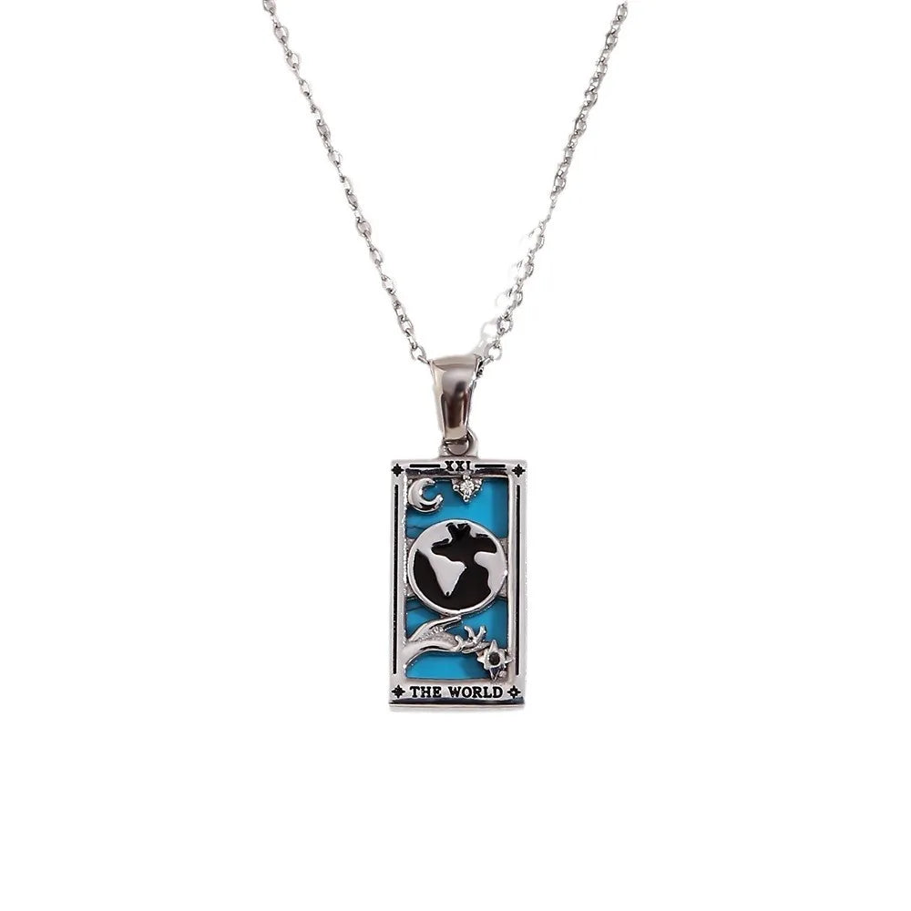 Stainless Steel Tarot Necklaces - Etherial Collection - Rhodium or 18k Gold Plated
