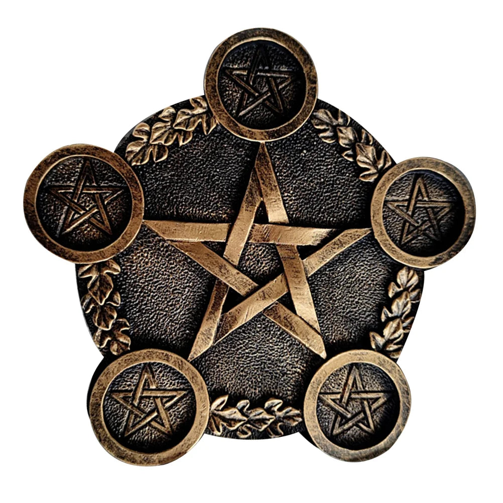 Pentagram Tealight Candle Plate