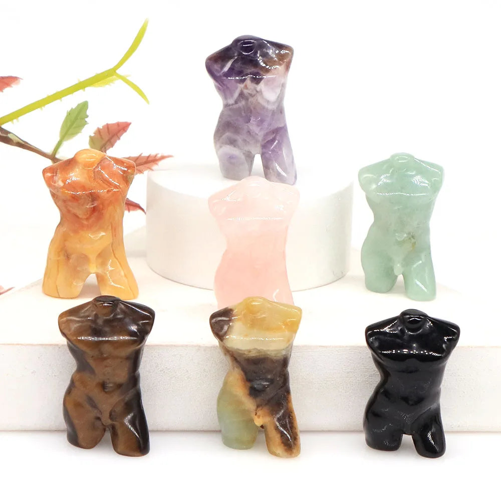 Mini Crystal Adonis Body Carvings