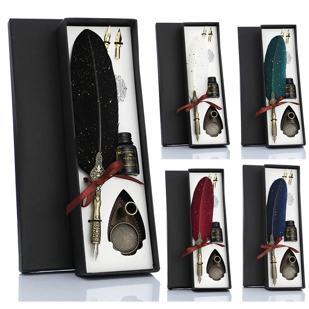 Feather Quill Pen Set
