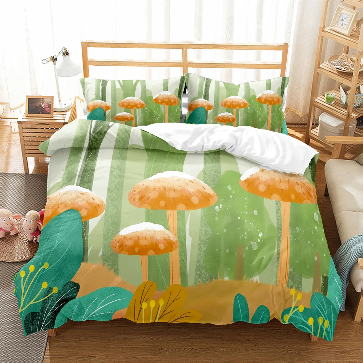 Duvet Cover and Pillowcase Sets - Mushroom Collection