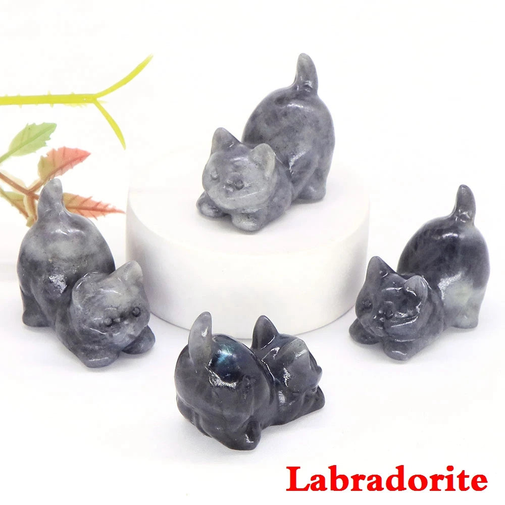 Mini Playful Kitty Carving
