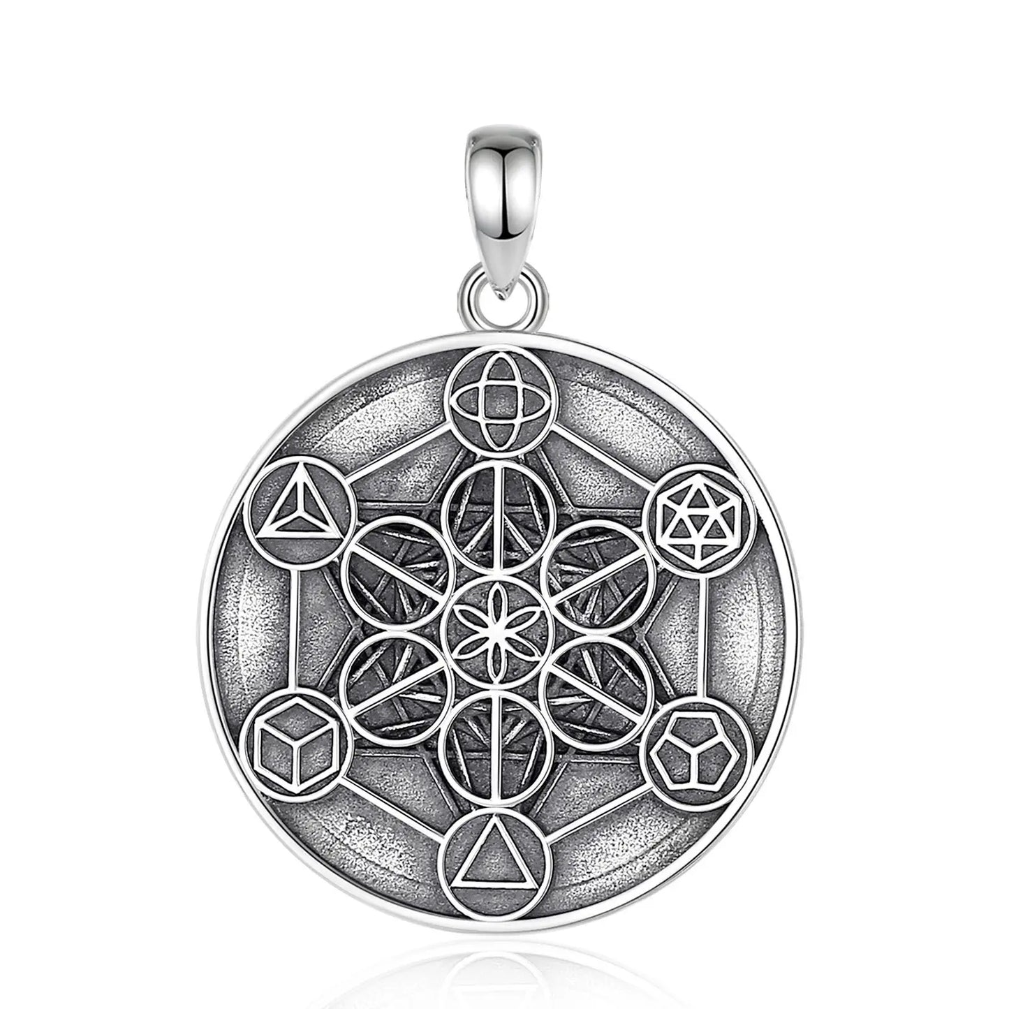 925 Sterling Silver Sacred Geometry Necklace