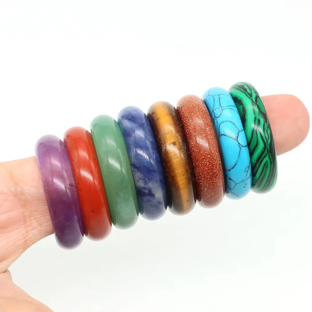 Solid Crystal Rings