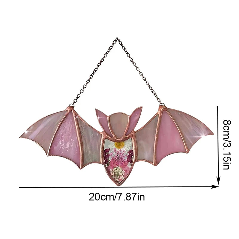 Acrylic Halloween Bat Suncatcher - 8”