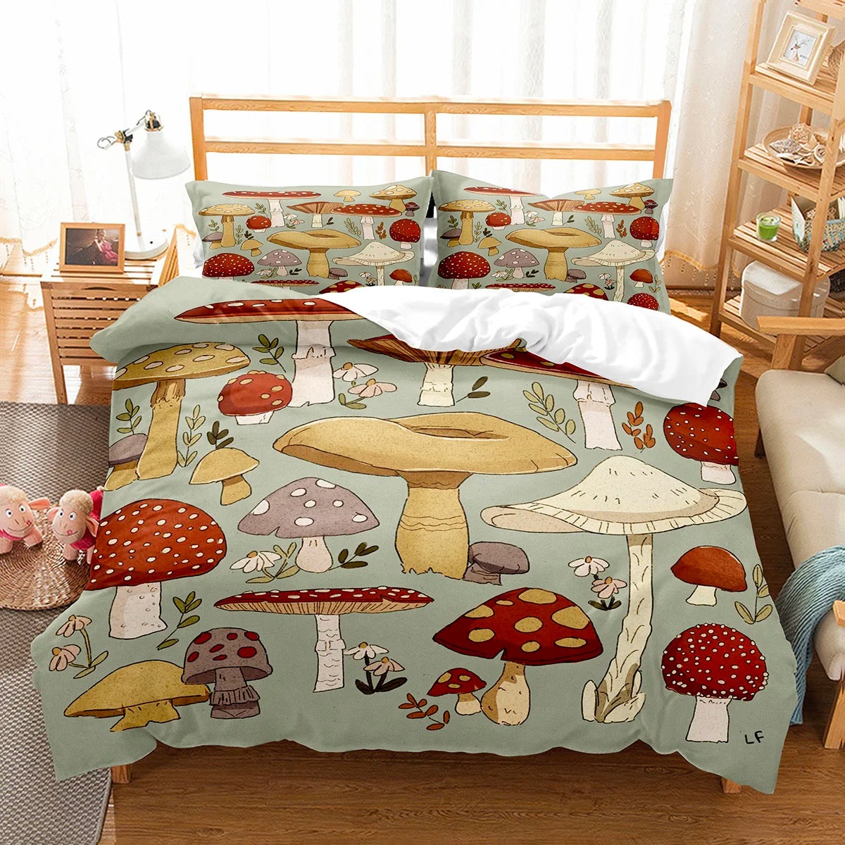 Duvet Cover and Pillowcase Sets - Mushroom Collection