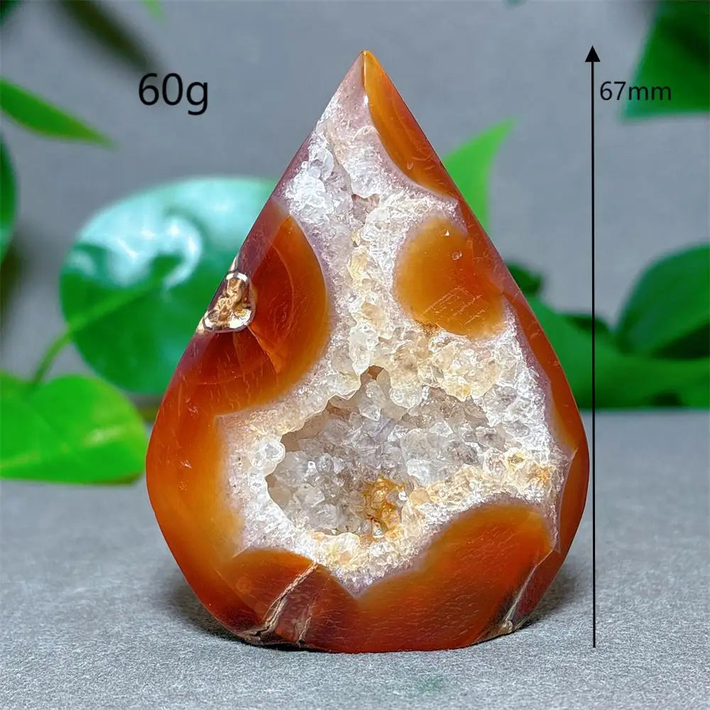 Carnelian Crystal Druzy Free Form