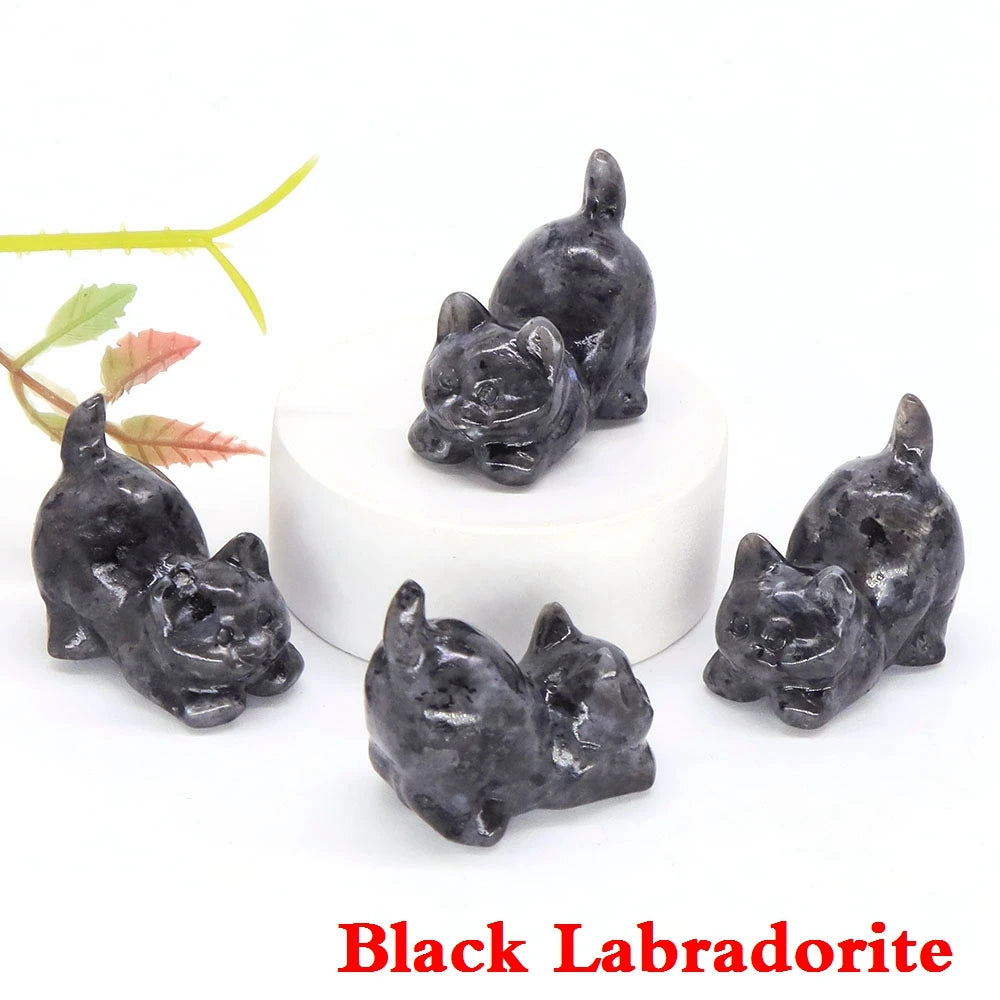 Mini Playful Kitty Carving
