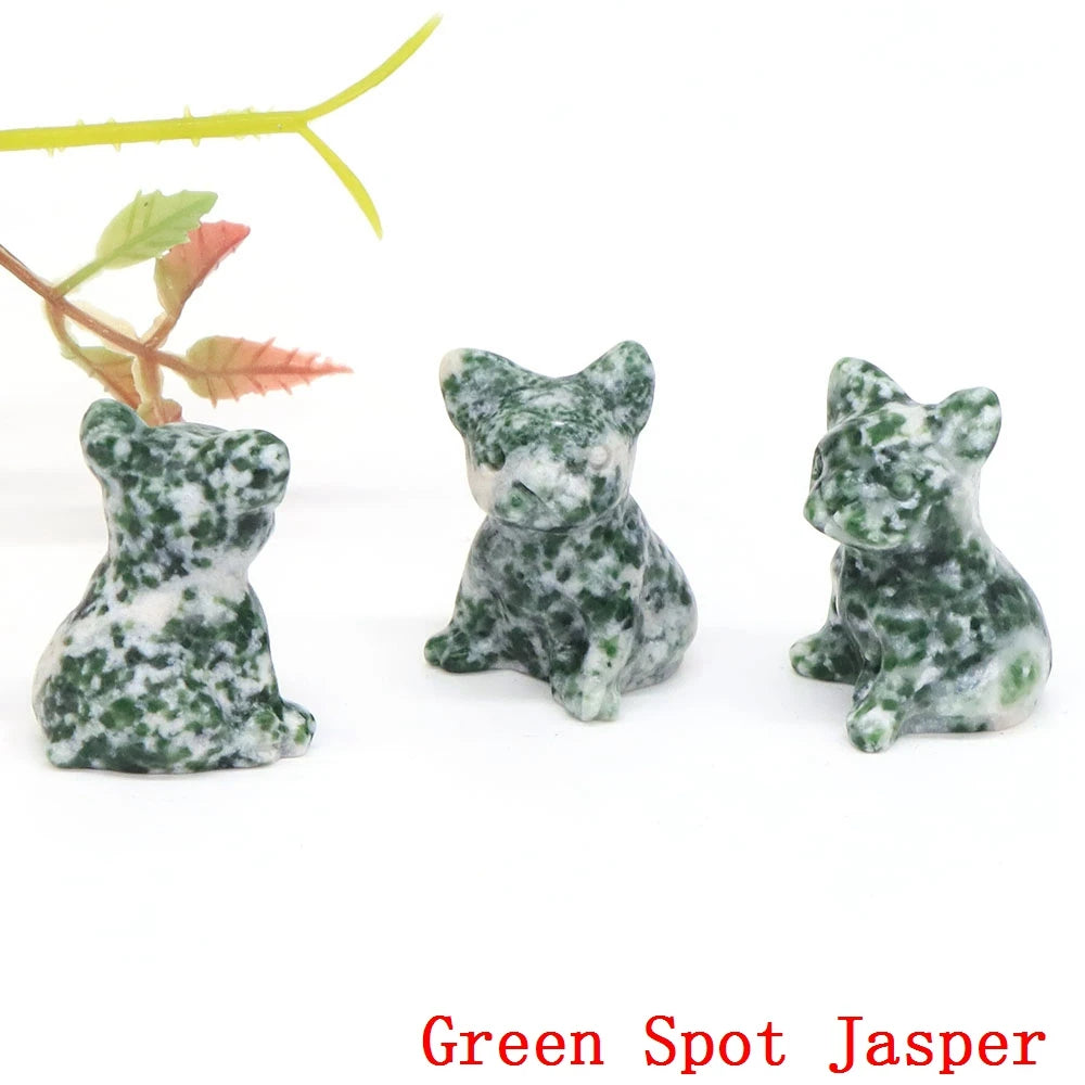 Mini French Bulldog Crystal Carvings