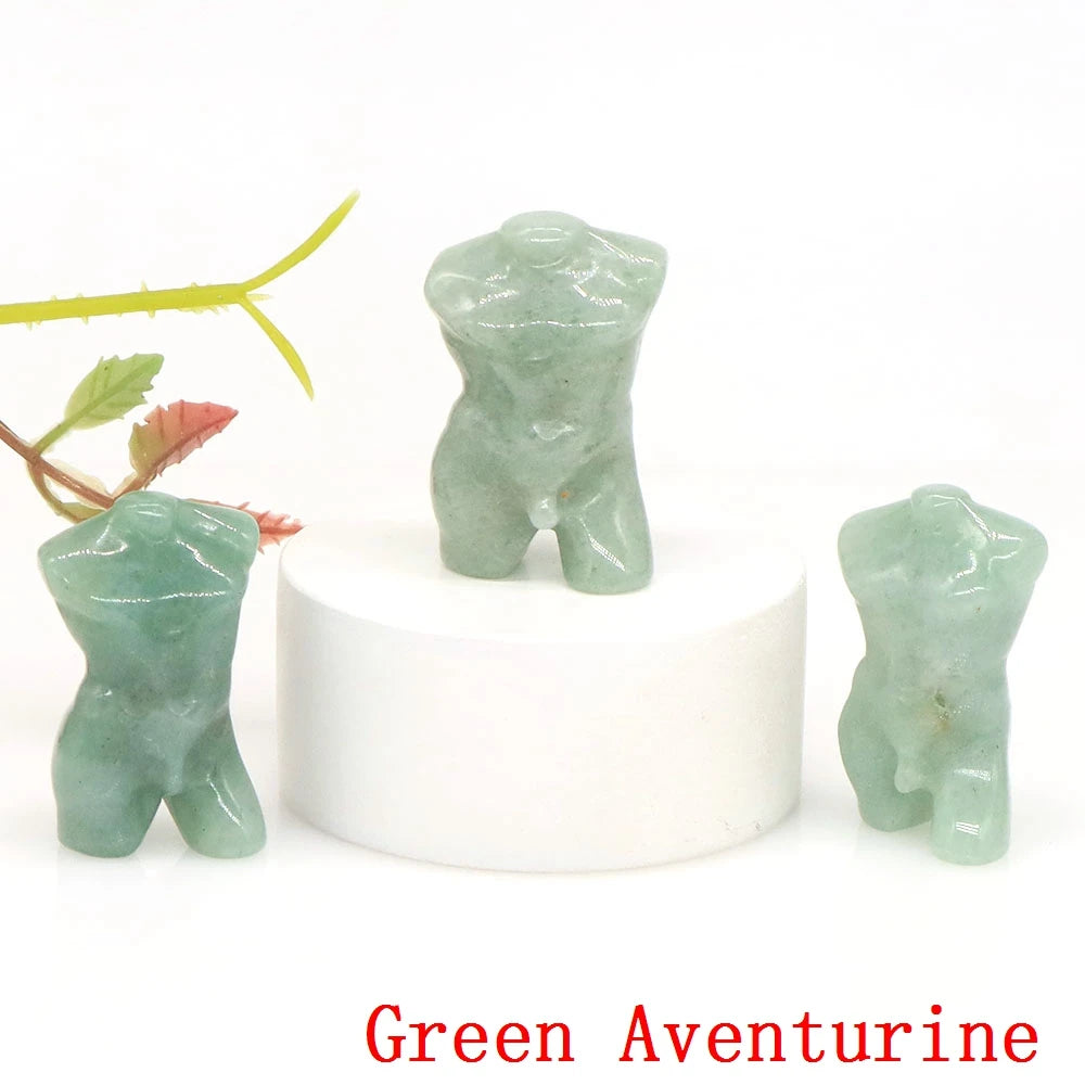 Mini Crystal Adonis Body Carvings