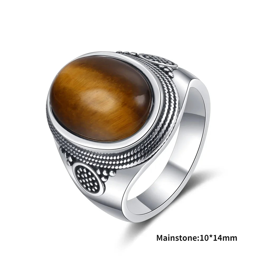 925 Sterling Silver Rings - Tigers Eye Collection - non-plated