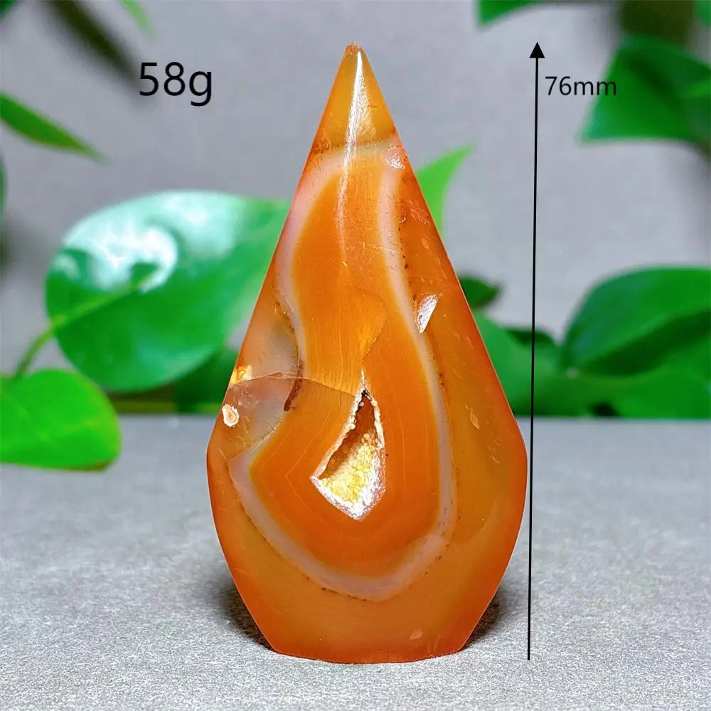 Carnelian Crystal Druzy Free Form