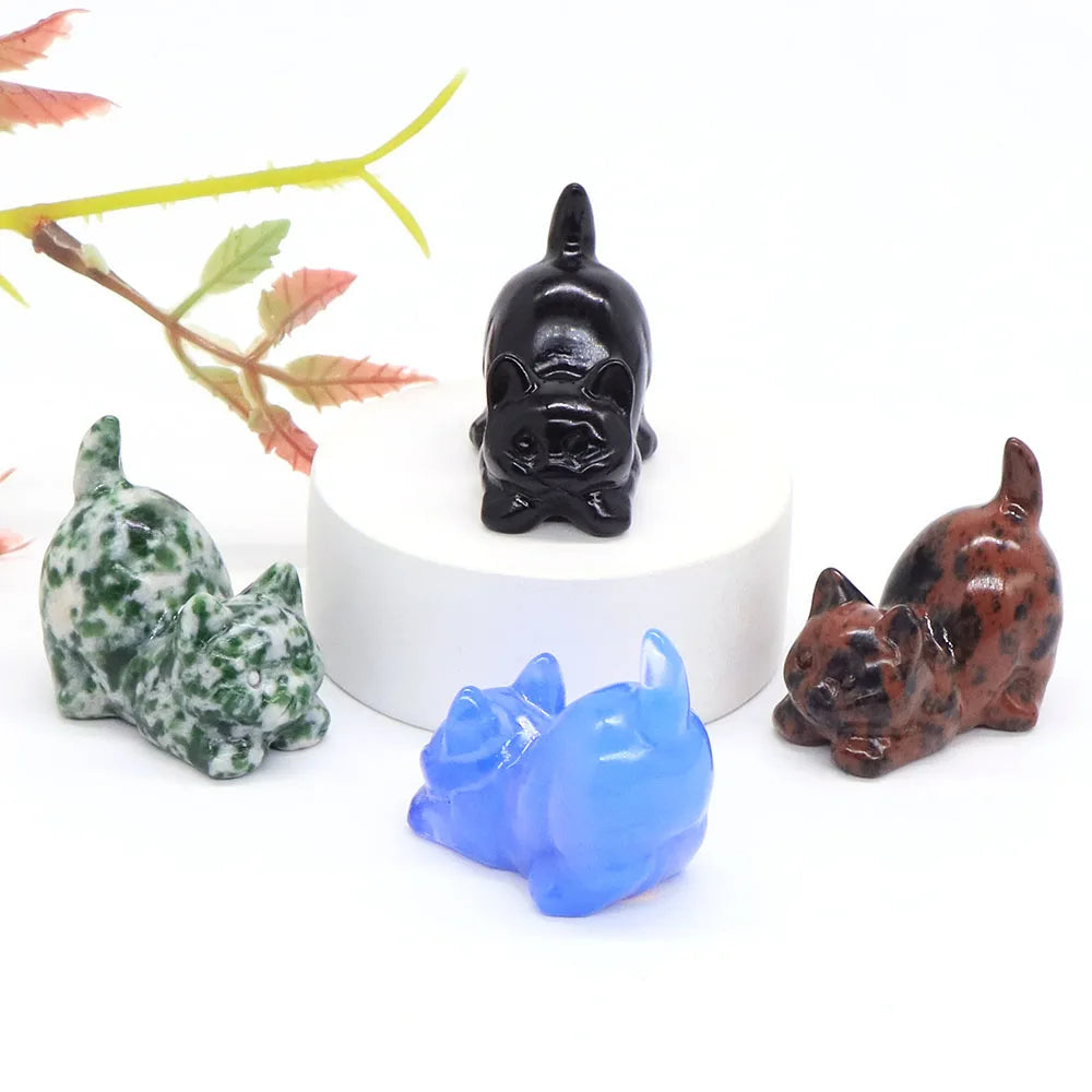 Mini Playful Kitty Carving