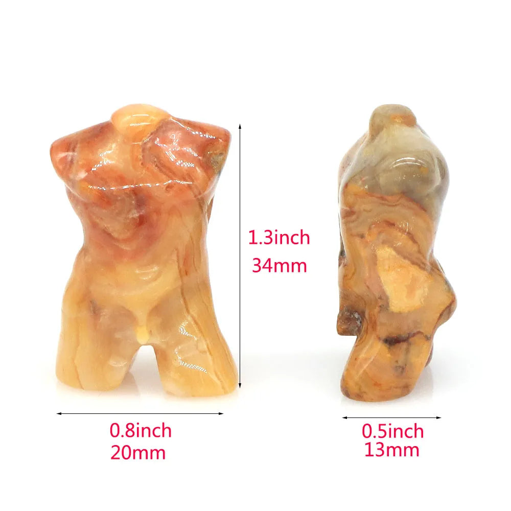 Mini Crystal Adonis Body Carvings