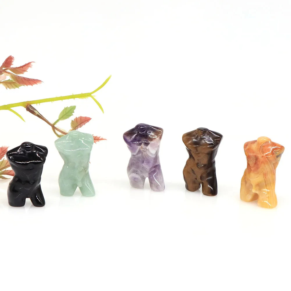 Mini Crystal Adonis Body Carvings