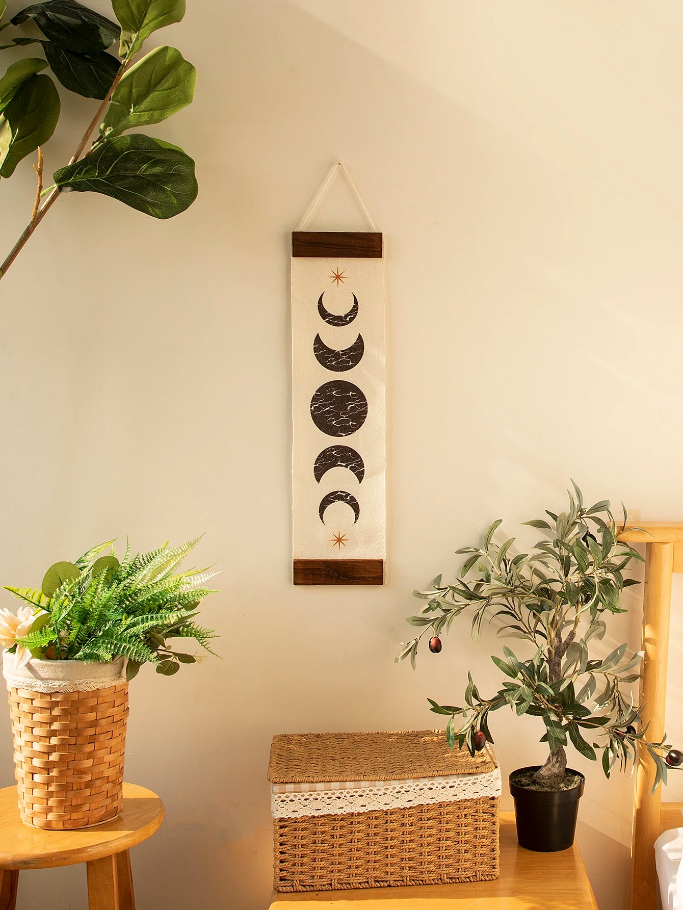 Moth and Moon Phase Tapestries