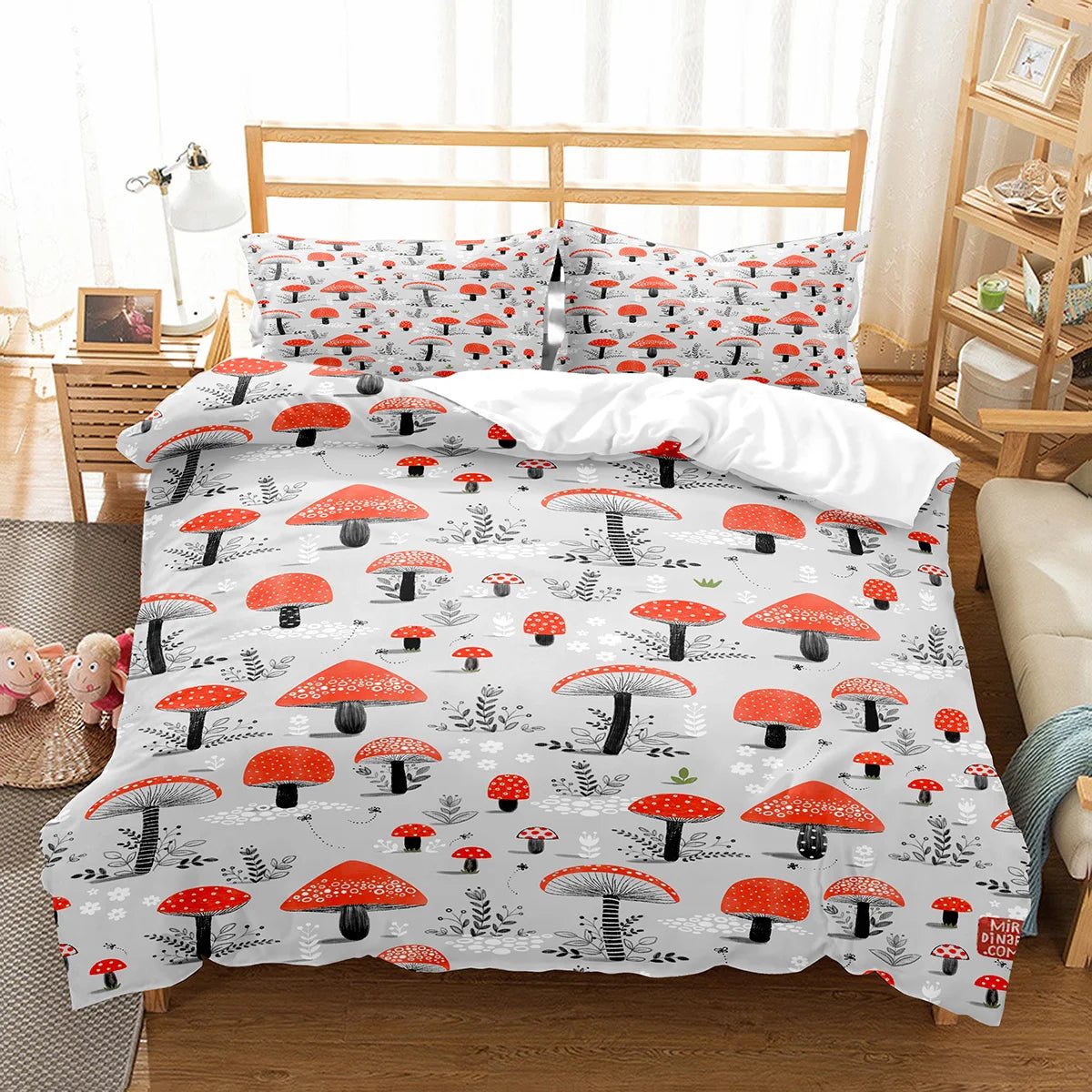 Duvet Cover and Pillowcase Sets - Mushroom Collection