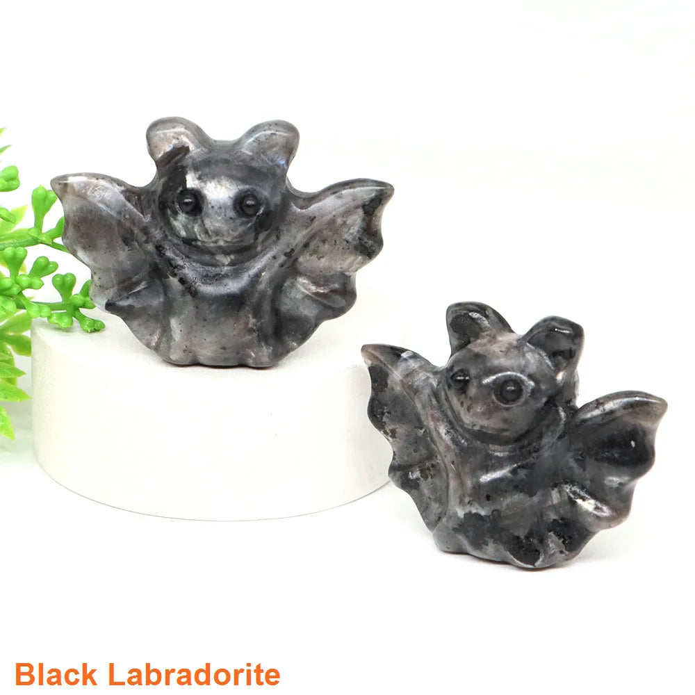Mini Baby Bat Crystal Carvings