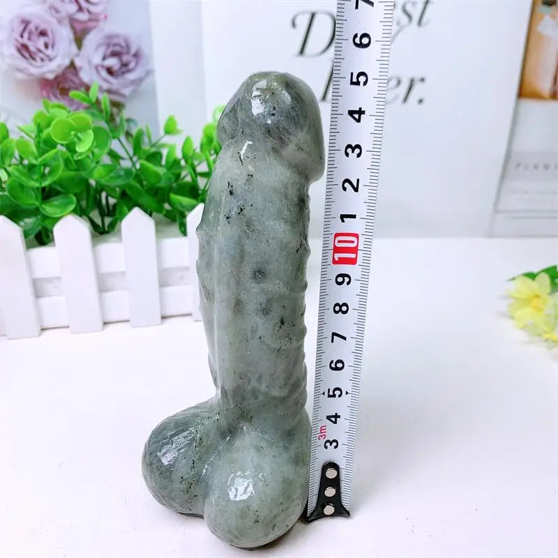 Large Labradorite Crystal Penis Carving