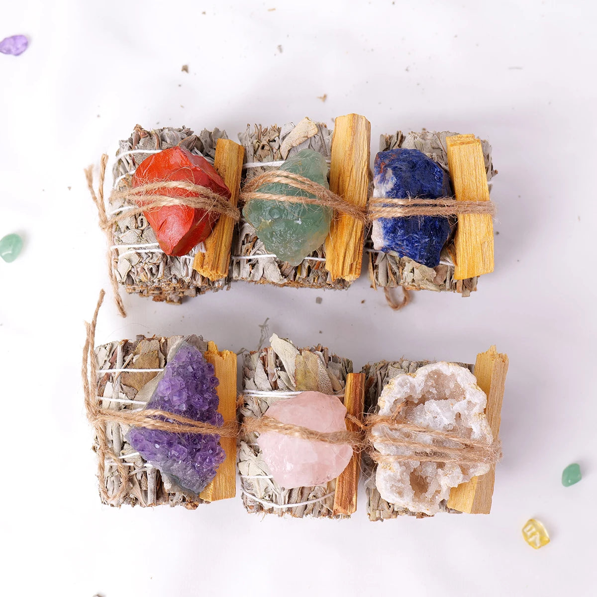Mini Sacred Bundles -Herb,Incense,Crystal Bundle