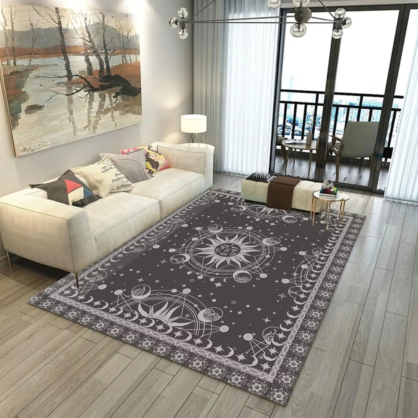 Sun and Moon Celestial Rug