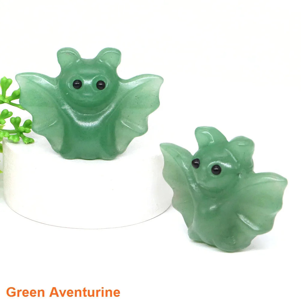 Mini Baby Bat Crystal Carvings