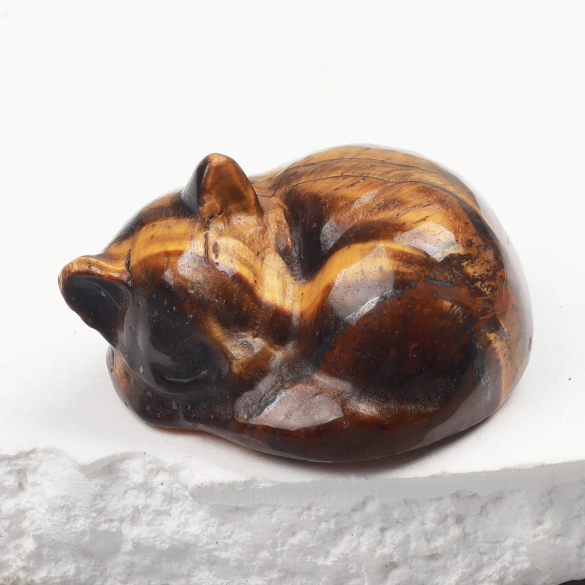 Mini Sleeping Kitty Carvings