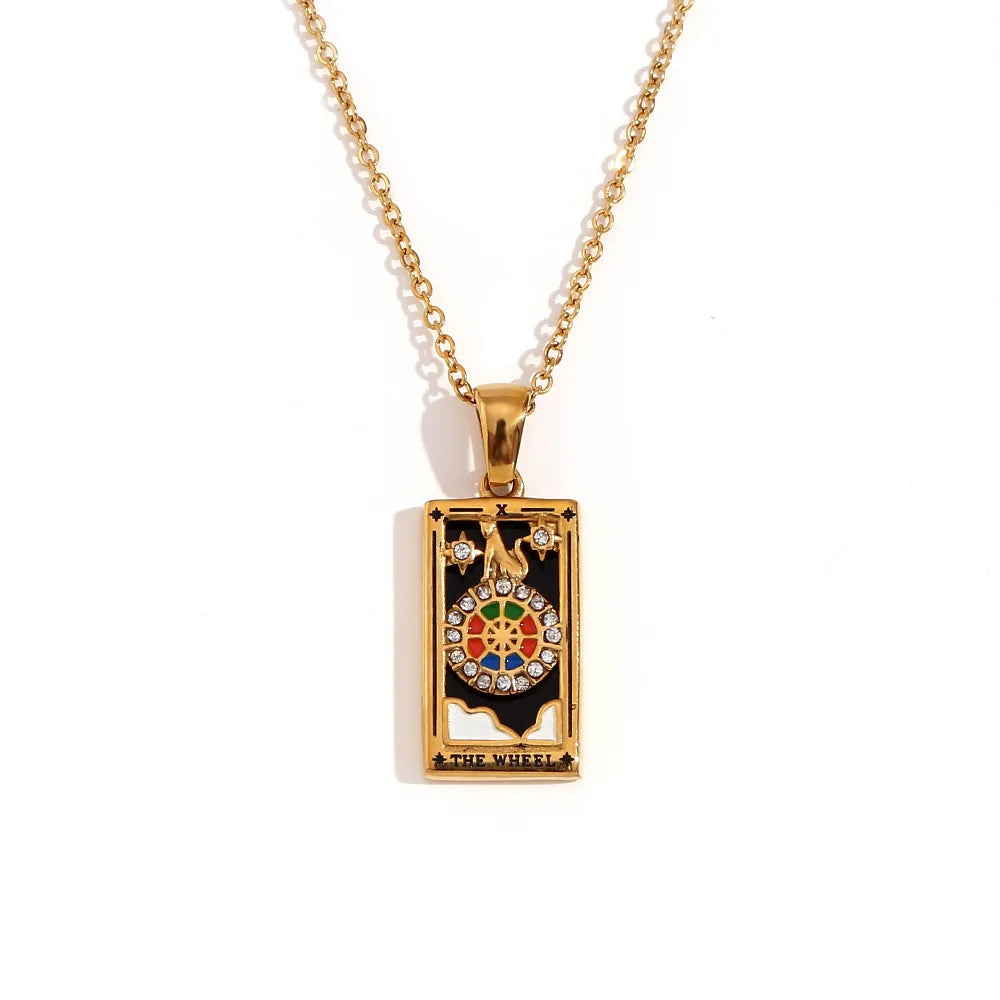 Stainless Steel Tarot Necklaces - Etherial Collection - Rhodium or 18k Gold Plated
