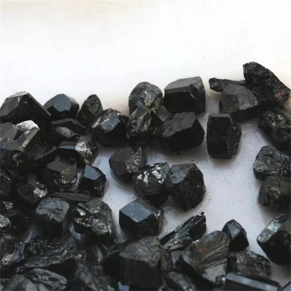 Raw Black Tourmaline Crystal Specimen