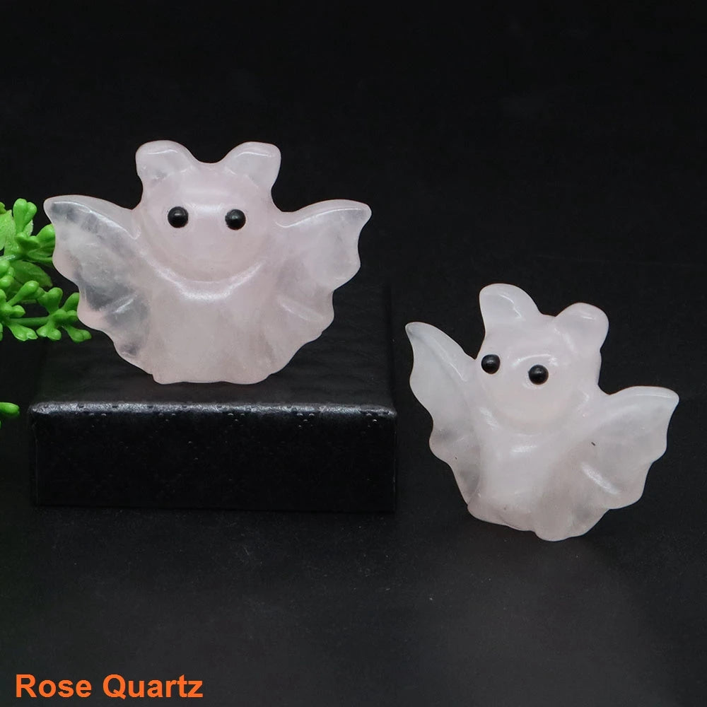Mini Baby Bat Crystal Carvings