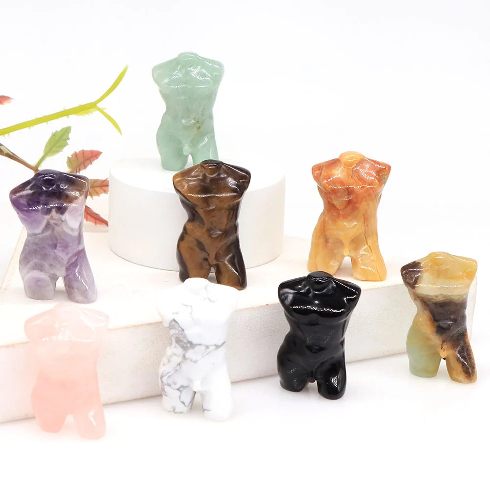 Mini Crystal Adonis Body Carvings