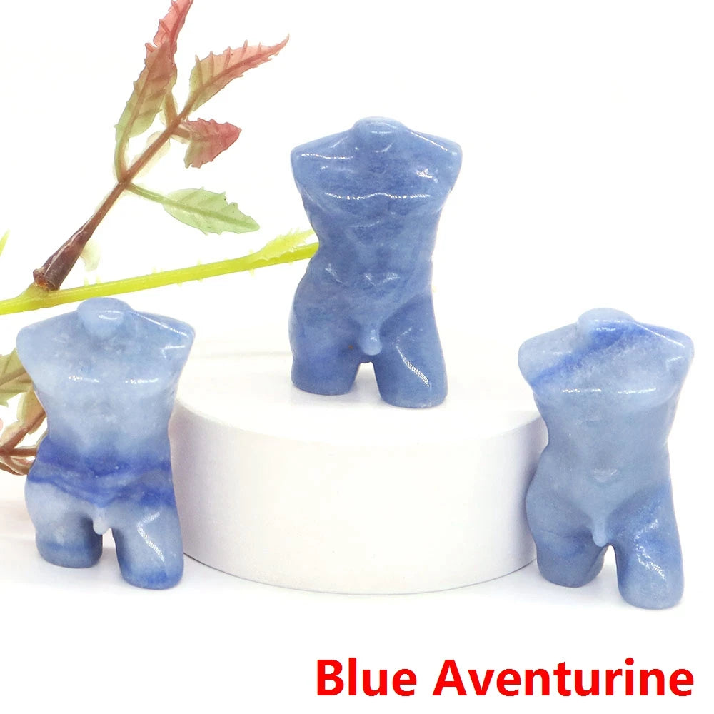 Mini Crystal Adonis Body Carvings