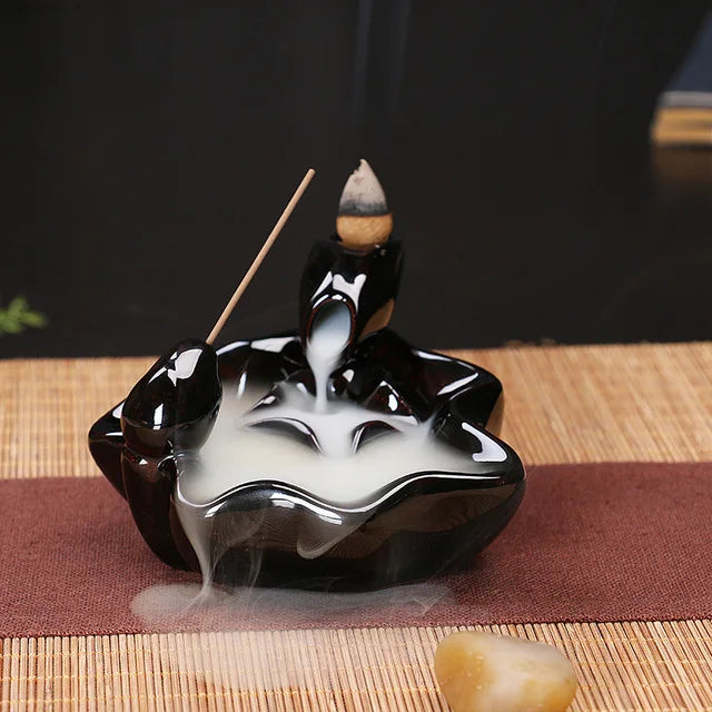 Back Flow Incense Burners - Crimson Ash Collection