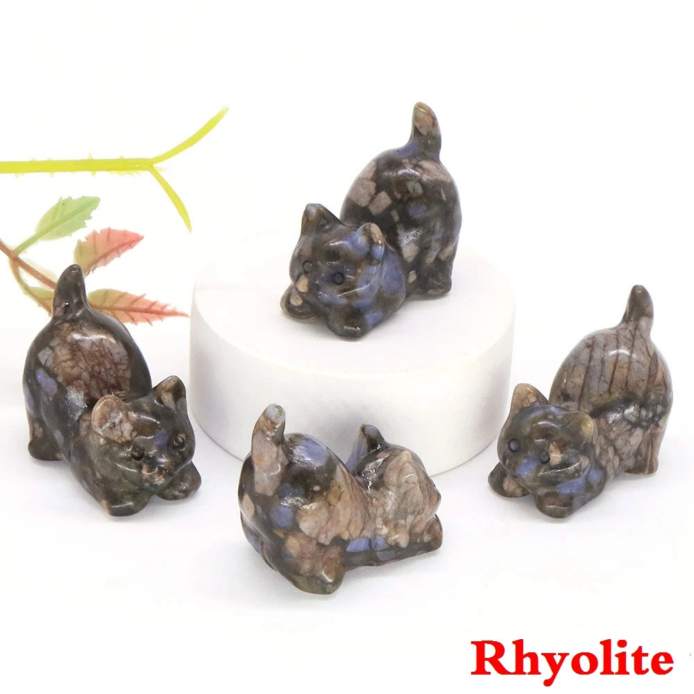 Mini Playful Kitty Carving