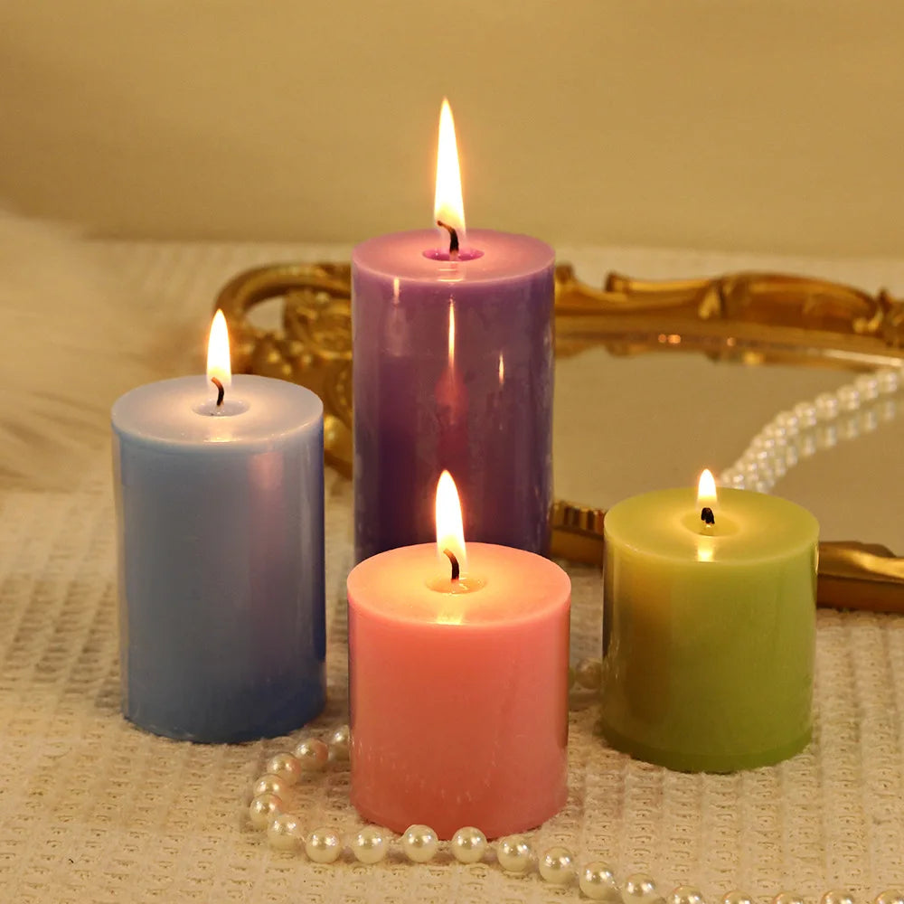 Scented Pillar Candles - 3 Pcs Set