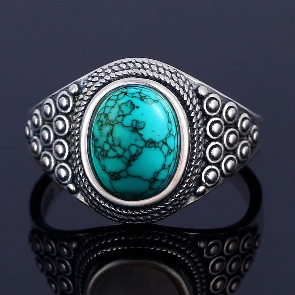 925 Sterling Silver Rings - Turquoise Collection - non-plated