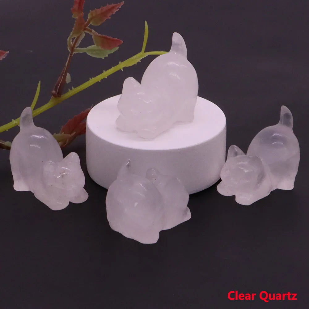 Mini Playful Kitty Carving