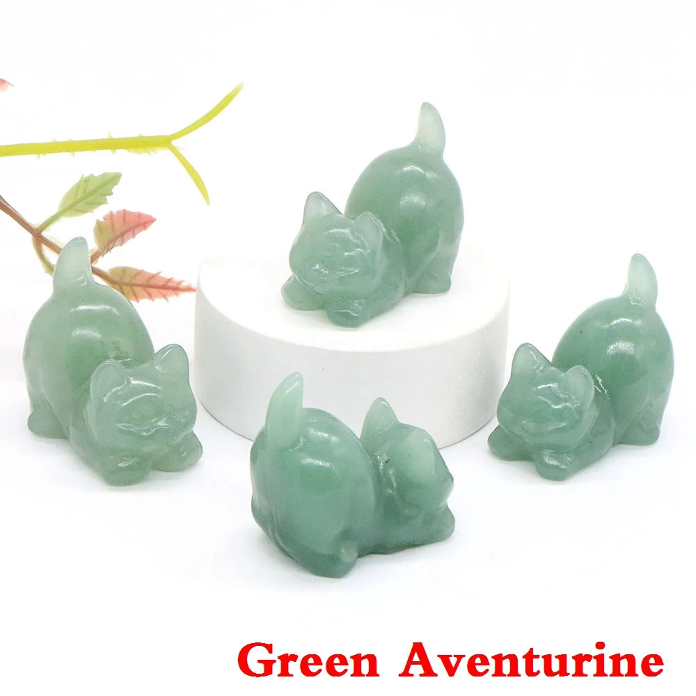 Mini Playful Kitty Carving
