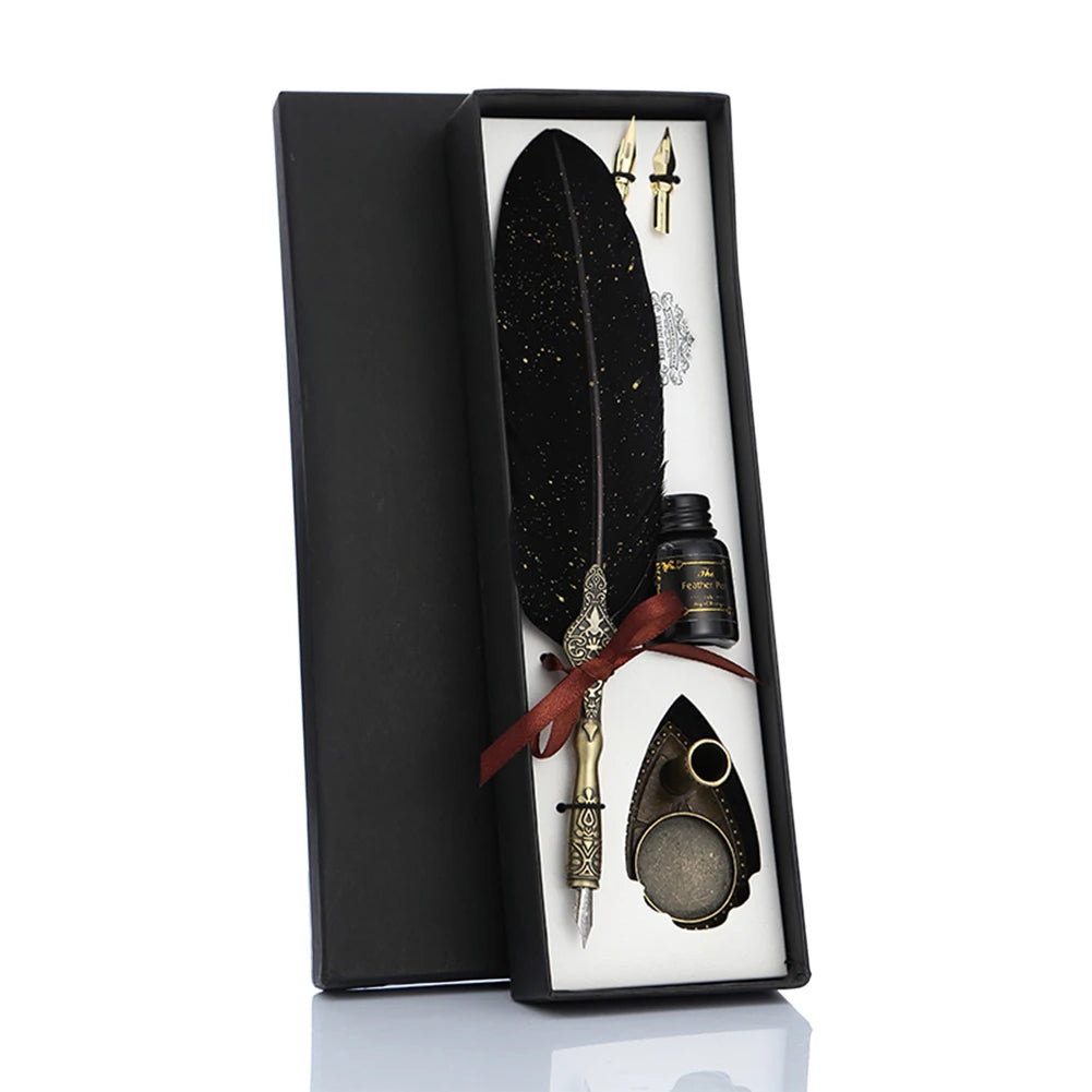Feather Quill Pen Set