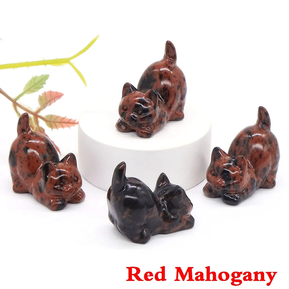Mini Playful Kitty Carving