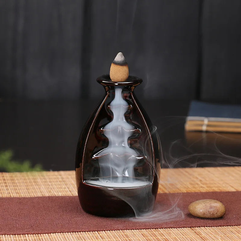 Back Flow Incense Burners - Crimson Ash Collection