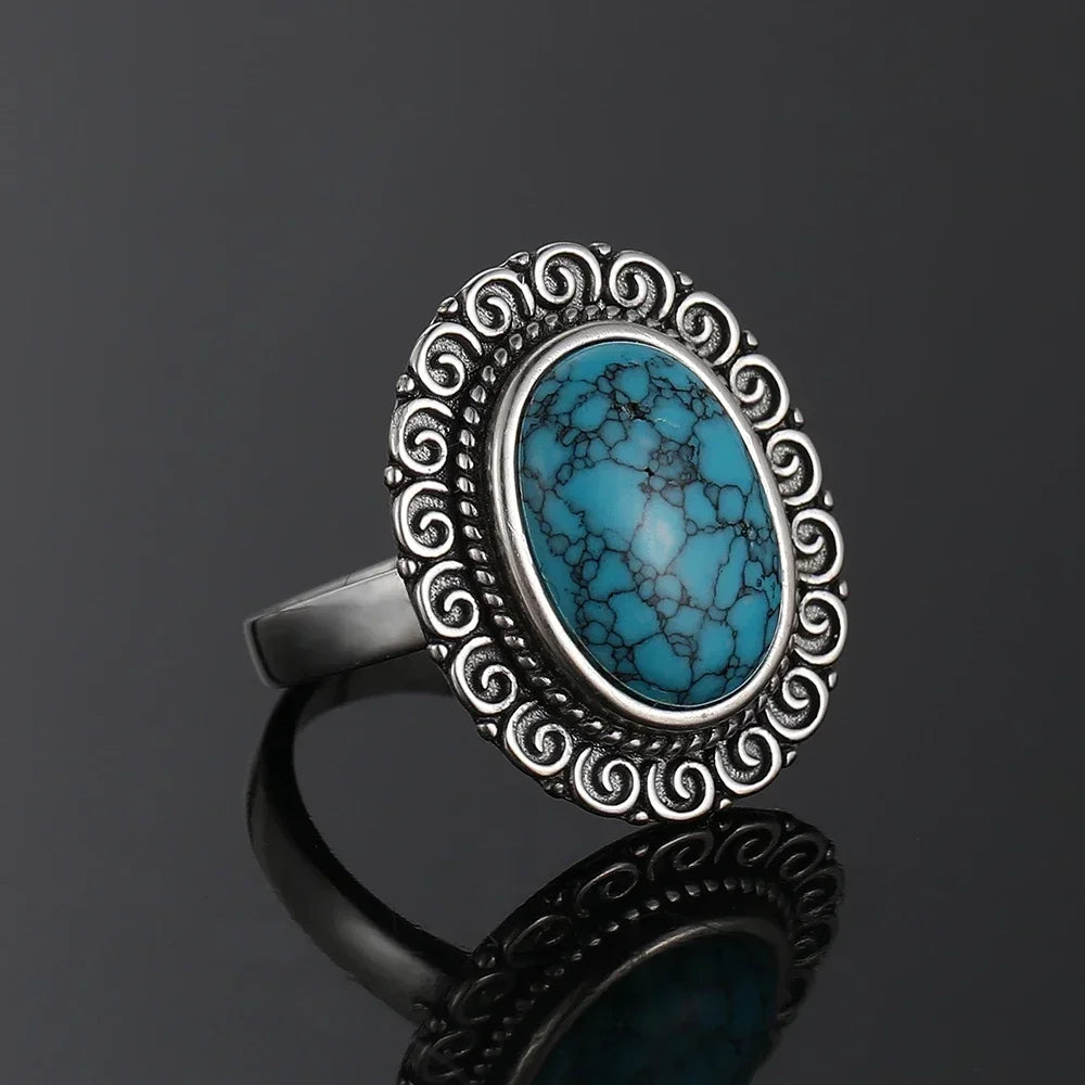 925 Sterling Silver Rings - Turquoise Collection - non-plated