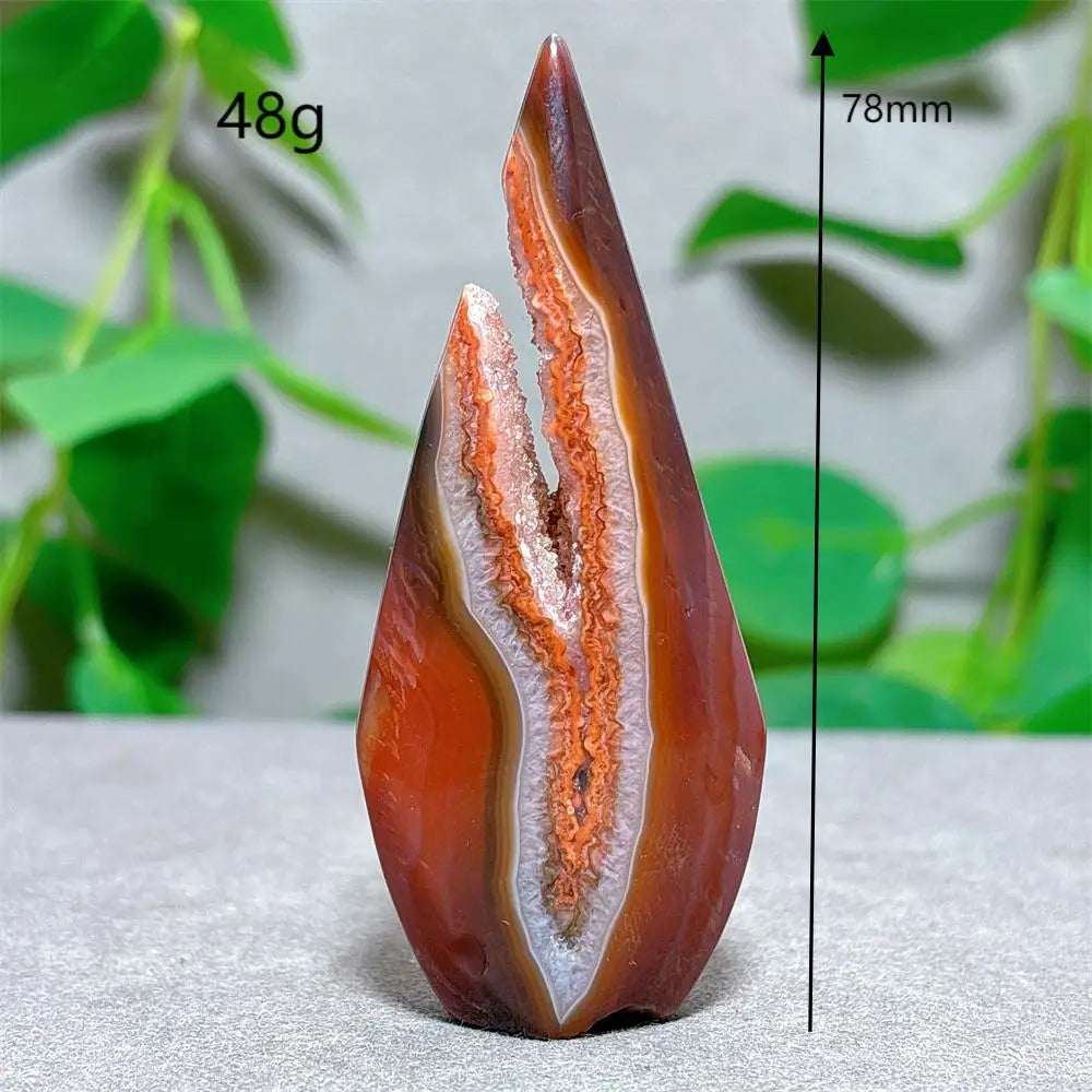 Carnelian Crystal Druzy Free Form
