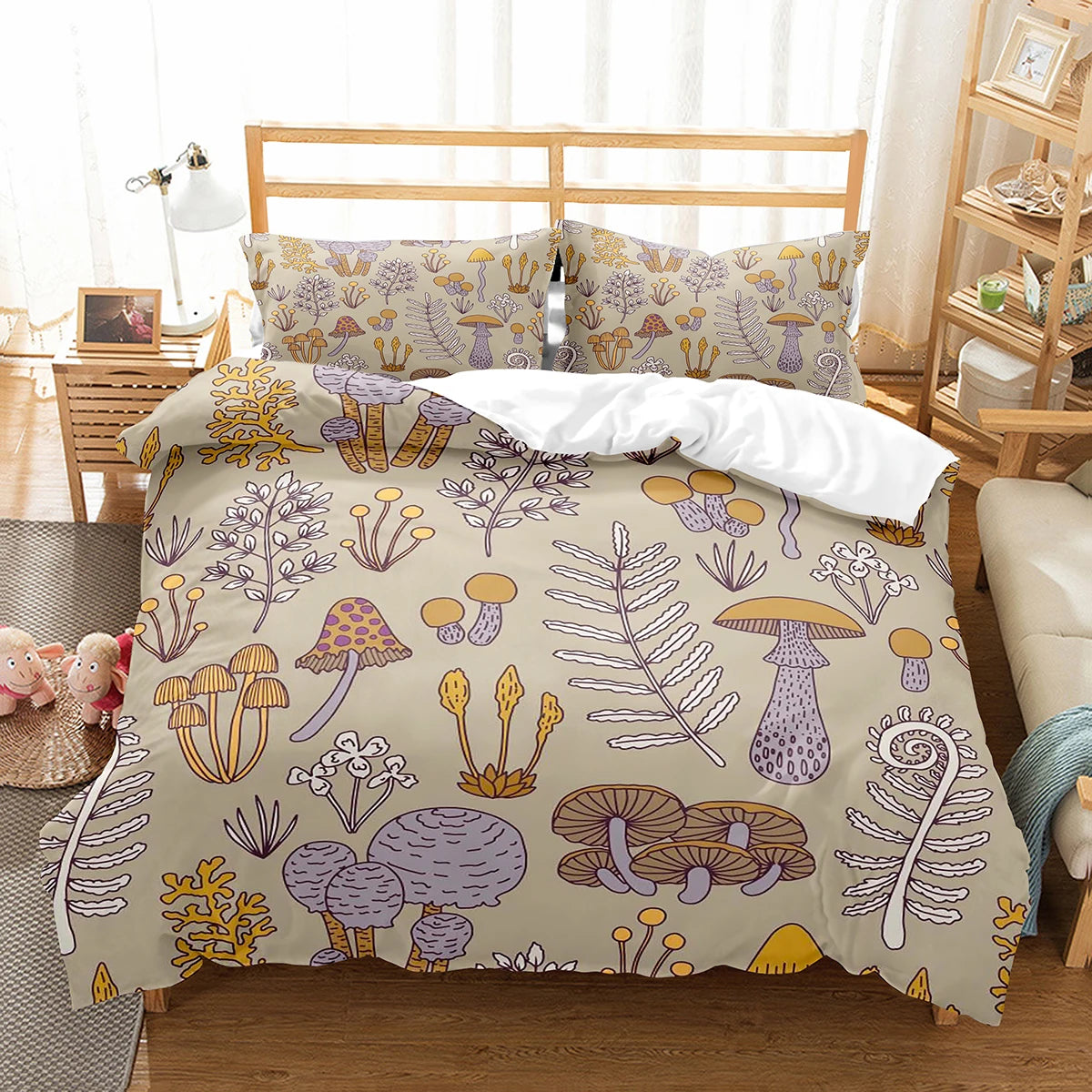 Duvet Cover and Pillowcase Sets - Mushroom Collection